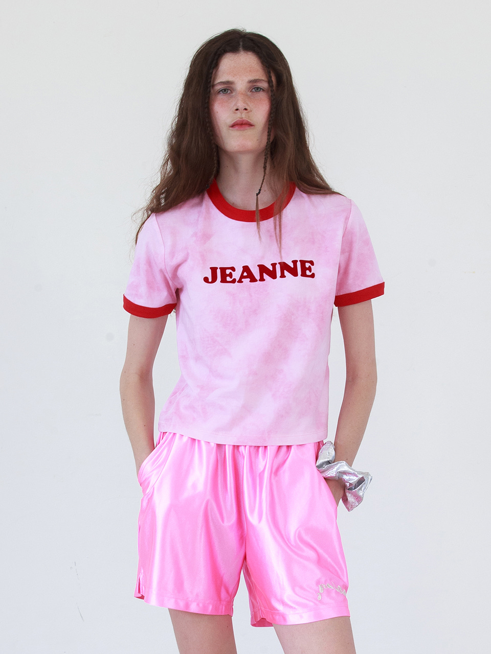 [B급/교환반품불가]Jeanne Ringer T-Shirt in Pink